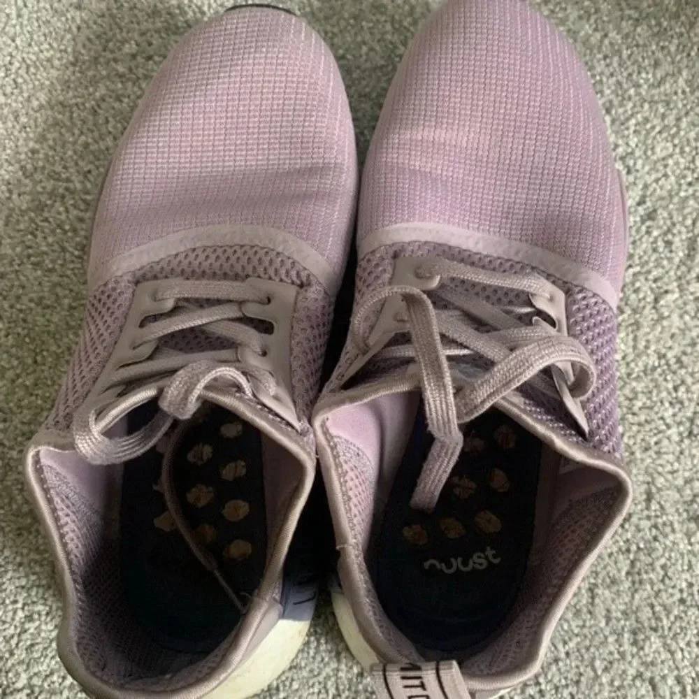Adidas Boost NMD R1 Athletic Comfy Sneakers Light Purple Lavender Lilac 7.5 8 - Picture 6 of 12